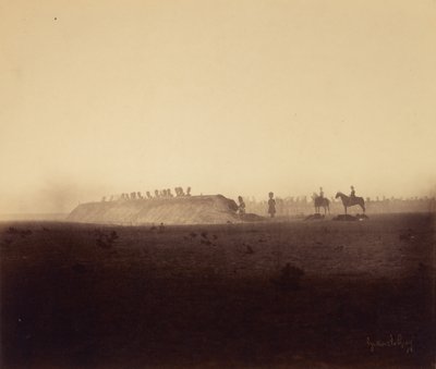 Cavalerie manoeuvres, 3 oktober door Gustave Le Gray