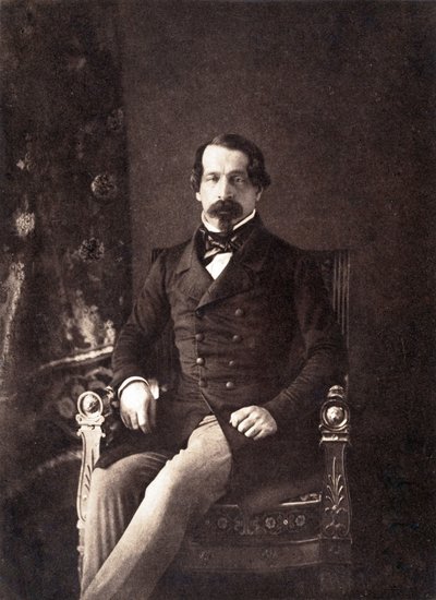 Louis Napoleon Bonaparte (1808-1873) toekomstige keizer Napoleon III, hier als 1e president van de Franse Republiek, foto door Gustave Le Gray door Gustave Le Gray