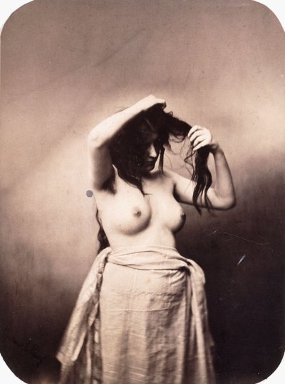 Staande vrouwelijke naakt, ca. 1855 door Gustave Le Gray