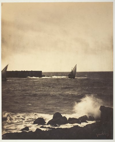 De brekende golf door Gustave Le Gray