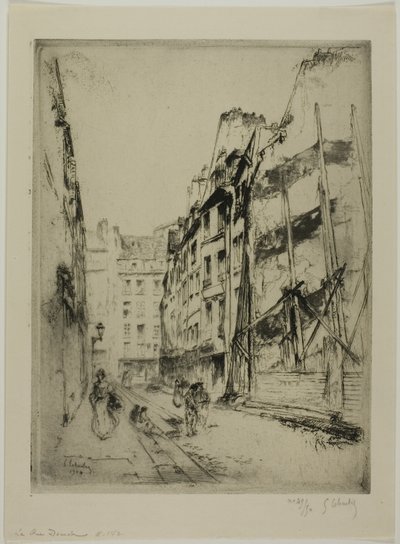 De Rue Domat, Parijs door Gustave Leheutre