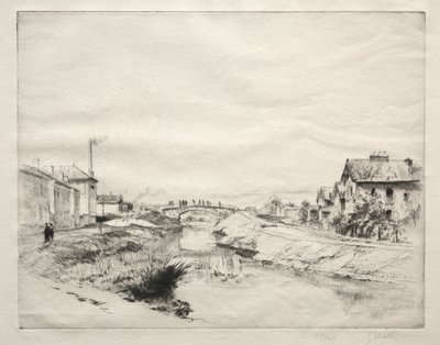 Arbeidershuis in Troyes, Frankrijk door Gustave Leheutre