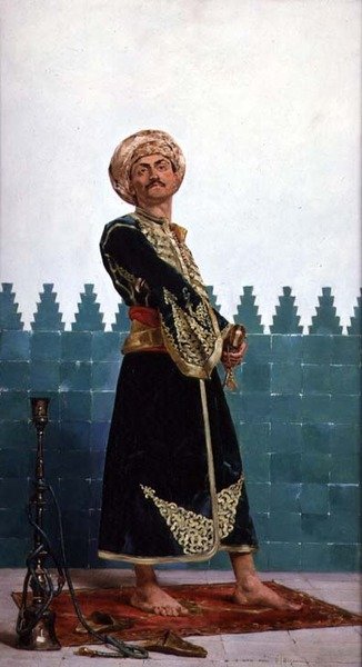 Een Arabische Wacht door Gustave Leon Antoine Marie Popelin