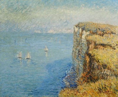 Kliffen in Normandië, 1901 door Gustave Loiseau