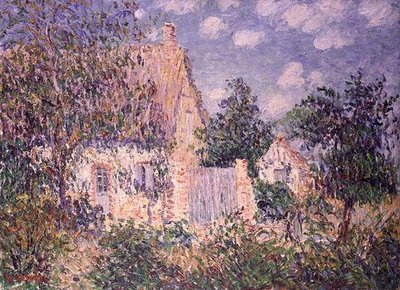 Cottage in St. Cyr du Vaudreuil door Gustave Loiseau