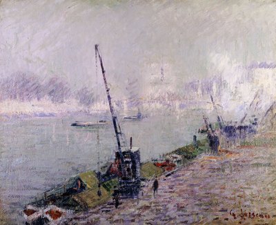 Parijs, de Henri IV-brug, in de ochtend door Gustave Loiseau