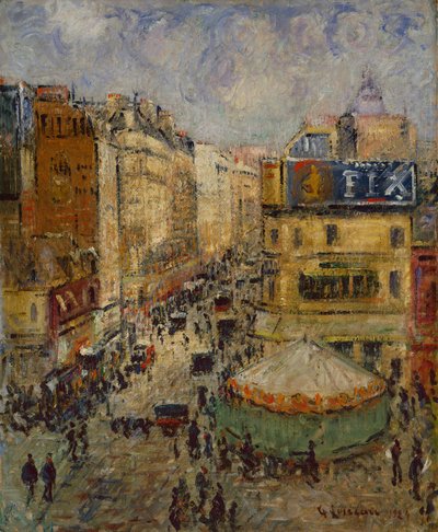 Rue de Clignancourt, Parijs door Gustave Loiseau
