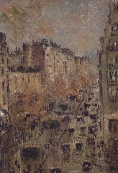De Boulevard Raspail, 1928 door Gustave Loiseau