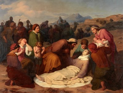 De dood van Rachel door Gustave Metz