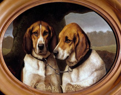 Honden Dollar en Vermout Portretten van jachthonden door Gustave Mohler
