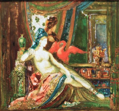 Dalila met de ibis door Gustave Moreau