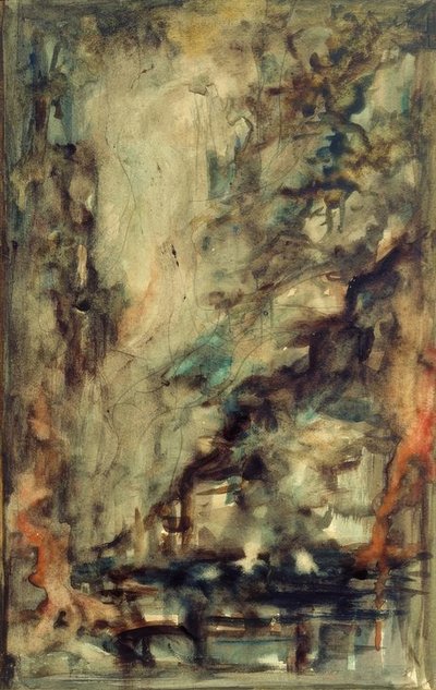 Schets (voor de twee avonturiers en de talisman (?)) door Gustave Moreau