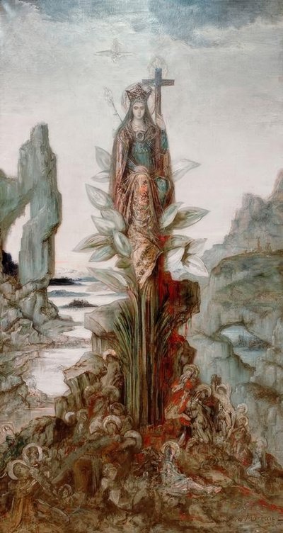 Mystieke bloem door Gustave Moreau
