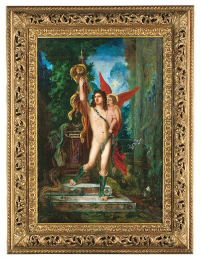 Jason en Eros, 1890-91 door Gustave Moreau