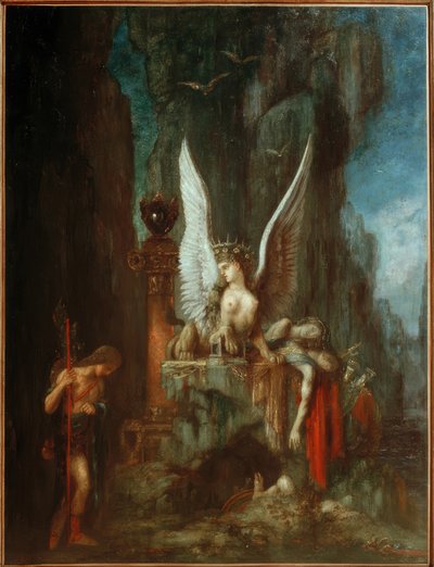 Oedipus reiziger of Gelijkheid voor de dood door Gustave Moreau