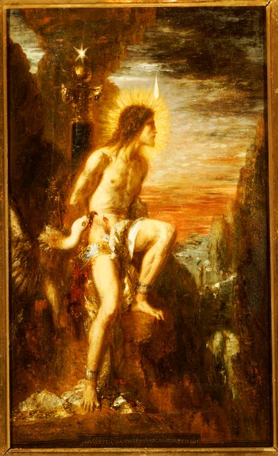 Prometheus gebonden door Gustave Moreau