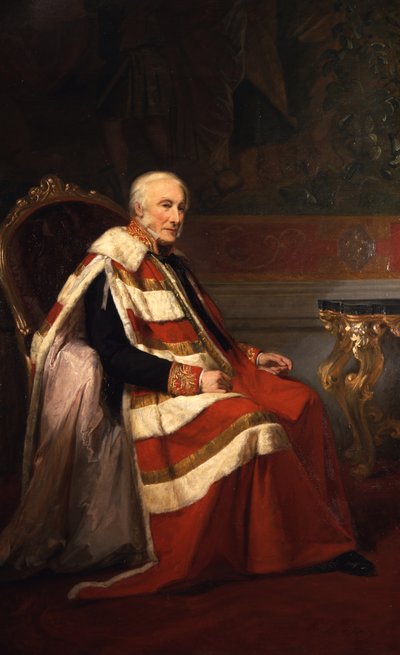 Portret van George Percy, 5e Hertog van Northumberland door Gustave Pope