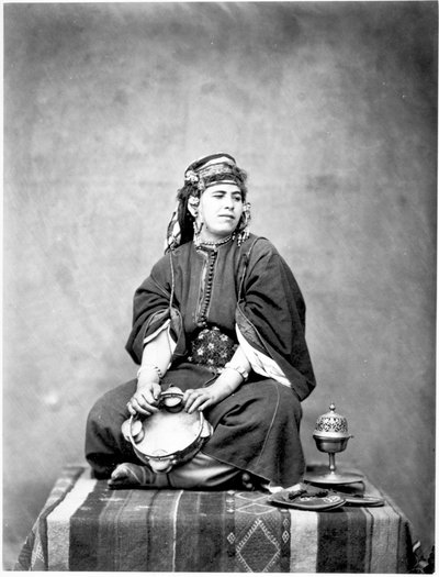 Haremslaaf, Algerije, 1859 door Gustave de Beaucorps