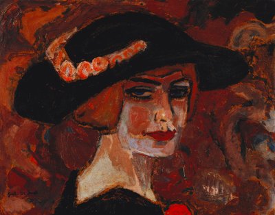 Jonge Vrouw met een Hoed door Gustave de Smet