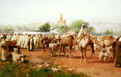 Arabisch Dorpsgezicht door Gustavo Simoni