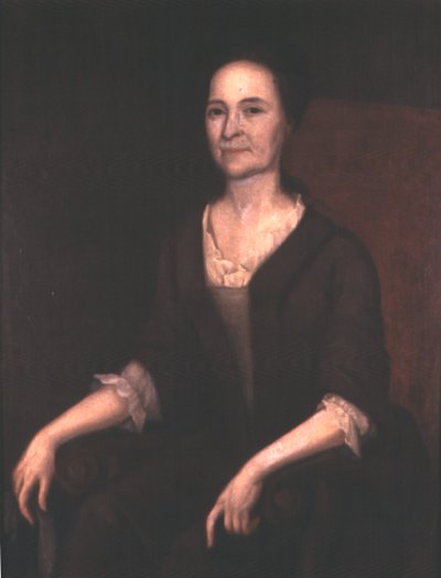 Mevrouw Gustavus Hesselius (Lydia Getchel Hesselius), c.1740 door Gustavus Hesselius