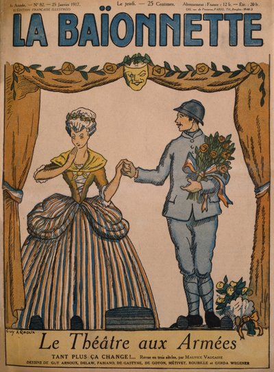Theater voor de Legers, vooromslag illustratie van 