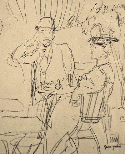 Koppel in een Café door Gwen John