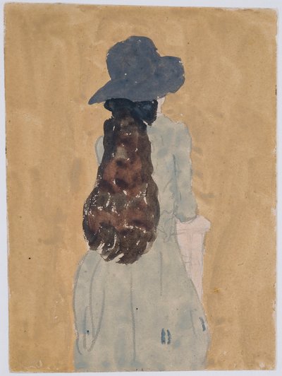 Figuur in kerk door Gwen John