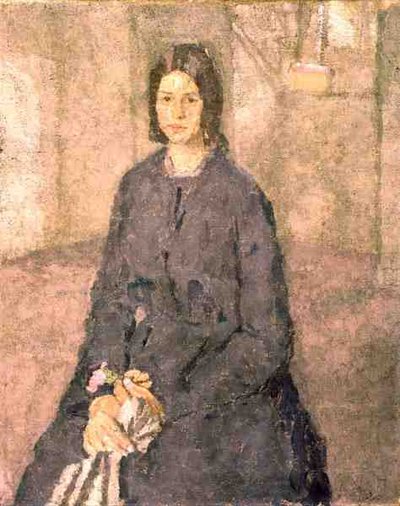 Meisje met een roos, c.1915-25 door Gwen John