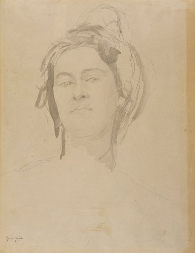 Hoofd van een Jonge Vrouw door Gwen John