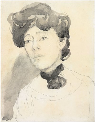Portret van een dame, c. 1909-1910 door Gwen John