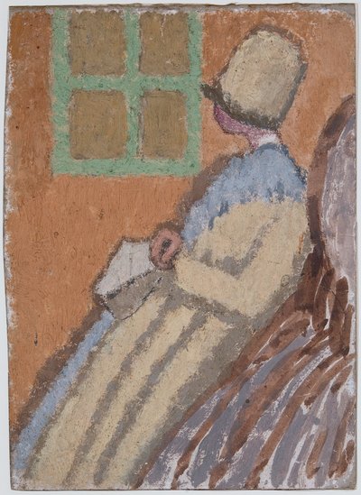 Vrouw in profiel door Gwen John