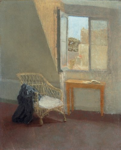 Een hoek van de kamer van de kunstenaar, 1907-09 door Gwendolen Mary John