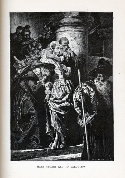Mary Stuart naar de executie geleid, 1882 door Gyula Benczúr