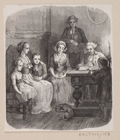 Illustratie voor "Alt op zijn juiste plaats" in H.C. Andersen, "Sprookjes en Verhalen", Deel 2 door H.P. Hansen