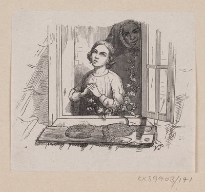 Illustratie voor "Vijf uit een Erwtenschil" in H.C. Andersen, "Sprookjes en Verhalen", Deel 2 door H.P. Hansen