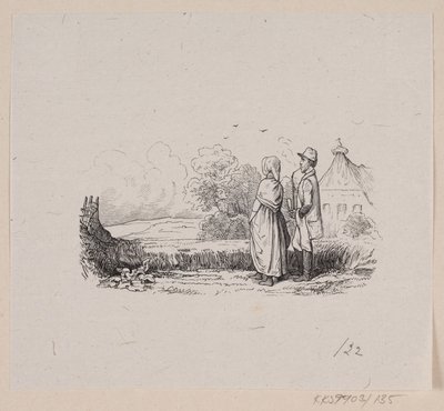 Illustratie voor "De Vlas" in H.C. Andersen, "Sprookjes en Verhalen", Deel 2 door H.P. Hansen