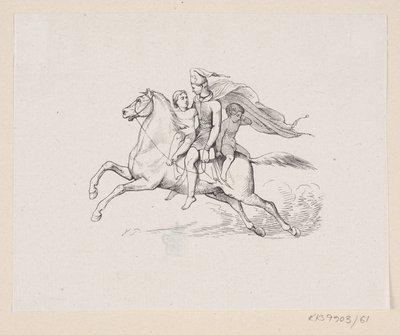 Illustratie voor "Ole Lukøje" in H.C. Andersen, "Sprookjes en Verhalen", Deel 1 door H.P. Hansen