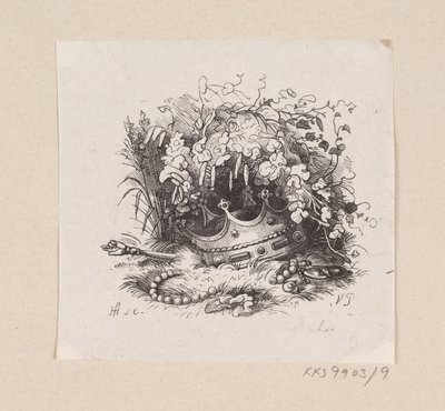 Illustratie voor "De prinses op de erwt" in H.C. Andersen, "Sprookjes en verhalen", Deel 1 door H.P. Hansen