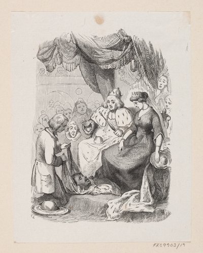 Illustratie voor "Reisekammeraten" in H.C. Andersen, "Sprookjes en Verhalen", Deel 1 door H.P. Hansen