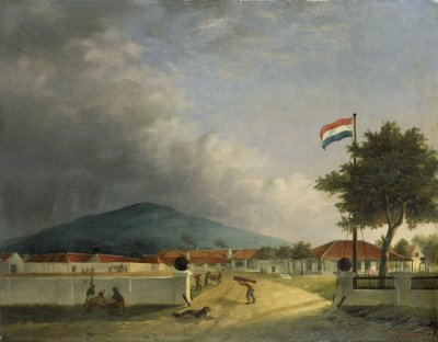 De Kedawong suikerfabriek bij Pasuruan, Java door H.Th. Hesselaar