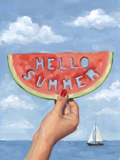 Hallo, zomerse watermeloen door HUGO