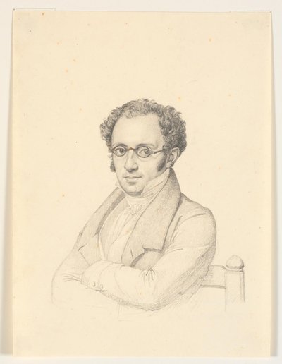 Portret van notaris publicus, professor, staatsraad Nicolai Christian Levin Abrahams door H.W. Bissen