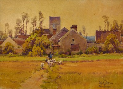 Frans dorp, eind 19e-begin 20e eeuw door H. Anthony Dyer