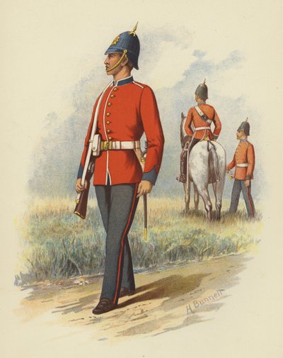 1e Bataljon (West Melbourne) Victoriaanse Infanterie door H. Bunnett