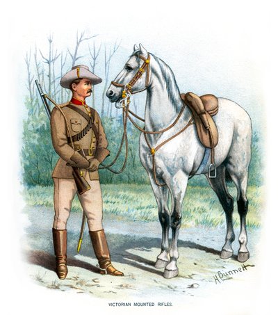 Victoriaanse Bereden Schutters door H. Bunnett