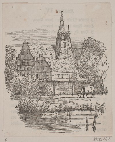 Kasteel Frederiksborg door H. C. Henneberg