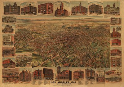 Los Angeles, Cal., bevolking van stad en omgeving 65.000. door H.; Elliott Pu Co.; Southern California Land Co. Elliott