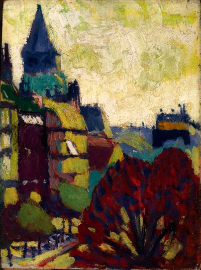 St Germain des Pres door H. Lyman Sayen