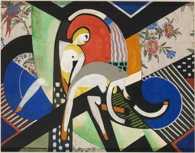 De onweersbui (studie voor schilderij) door H. Lyman Sayen